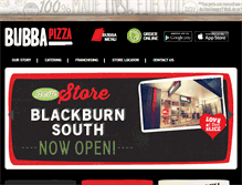 Tablet Screenshot of bubbapizza.com.au